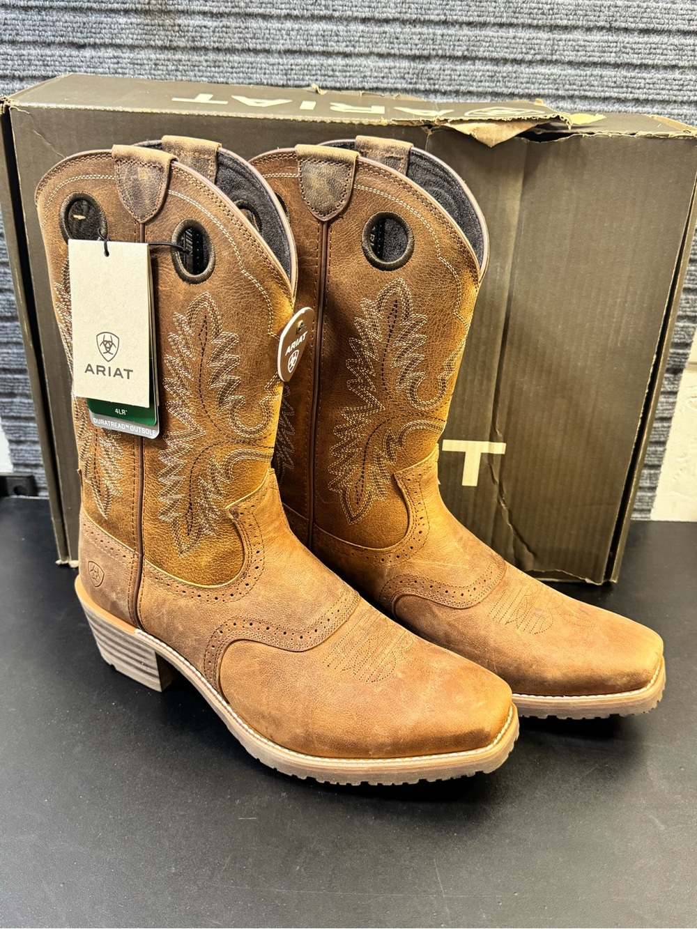 Ariat Hybrid Roughstock Square Toe Boots 11.5 EE